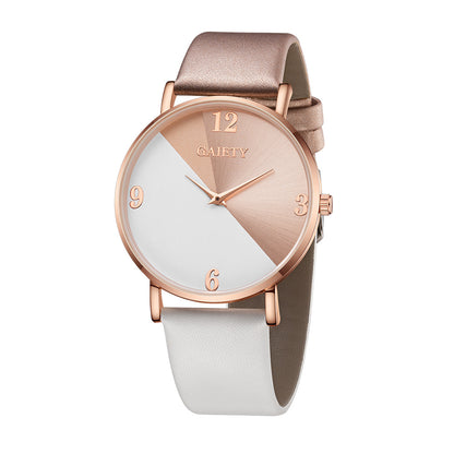 Bicolor horloge (kwarts) goud & zilver
