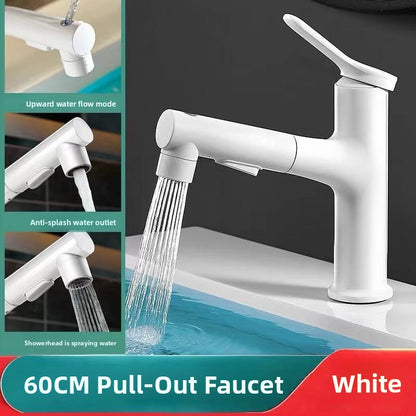 Robinet de Lavabo Extractible avec Double Commande de Température