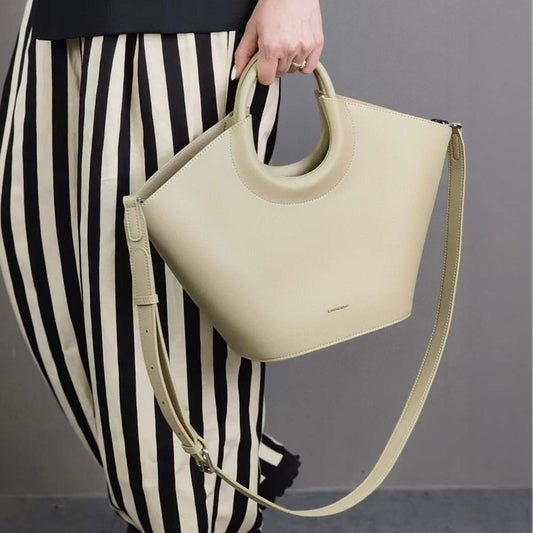 Sac Panier Cuir Véritable Style Parisien — 5 Coloris