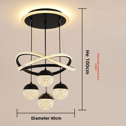 LumiStyle Pro – Minimalistische LED Hanglamp met Meerdere Lichten | 3 Kleuren, Verstelbare Hoogte & 15-30m²