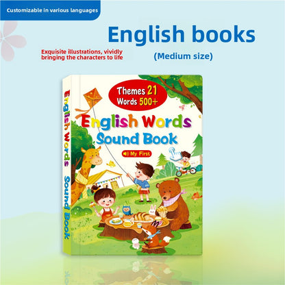 Livre Sonore Anglais Interactif pour Enfants / 21 Thèmes / 500+ Mots