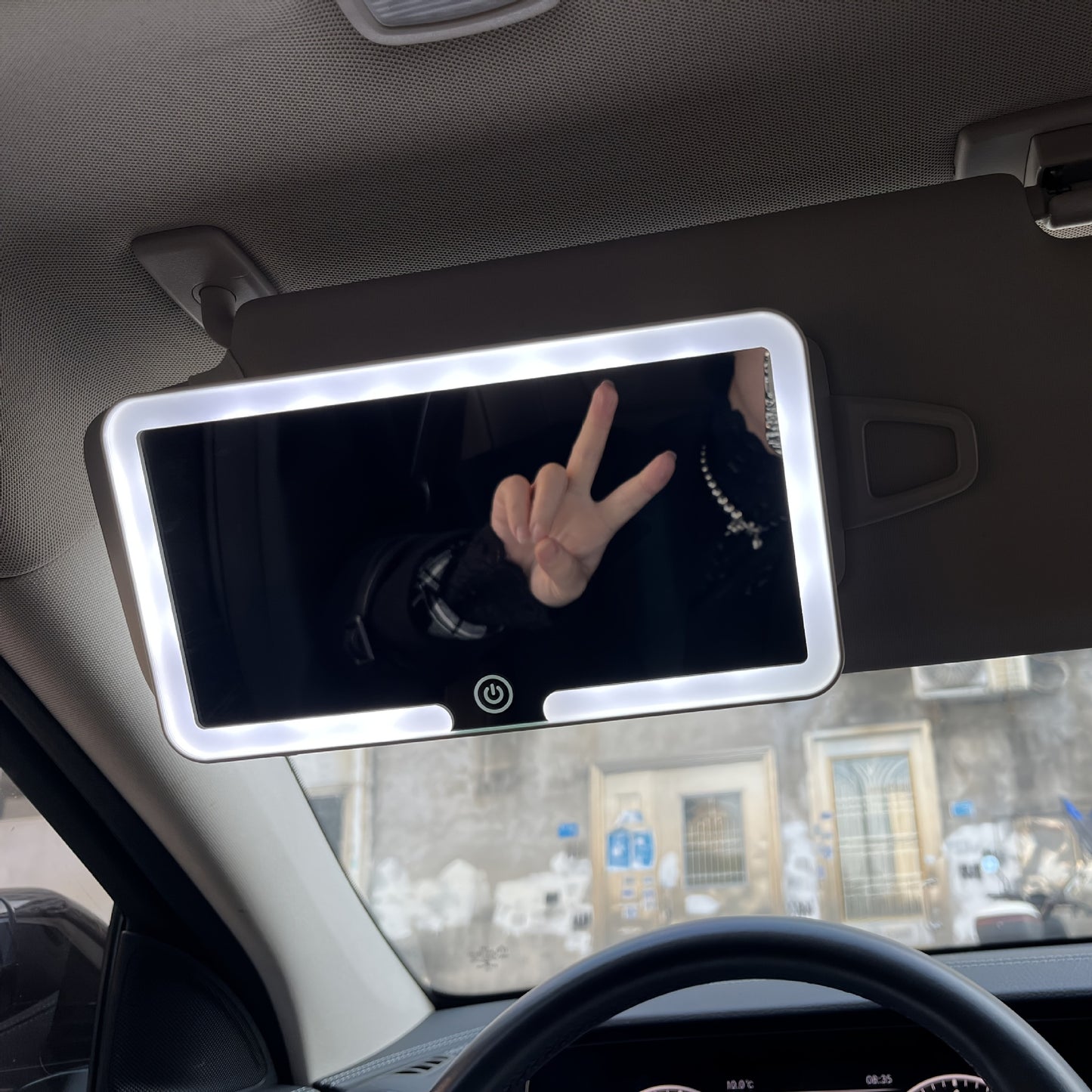 GlowMirror Car – Verlichte Make-up Spiegel voor in de Auto