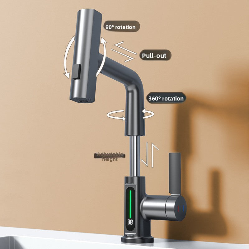 Robinet de Salle de Bain Multifonction à Affichage Digital