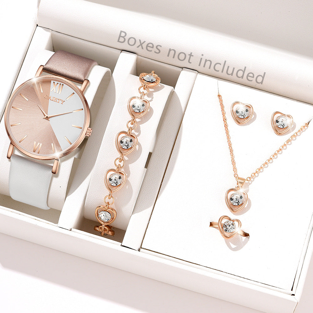 Bicolor horloge (kwarts) goud & zilver