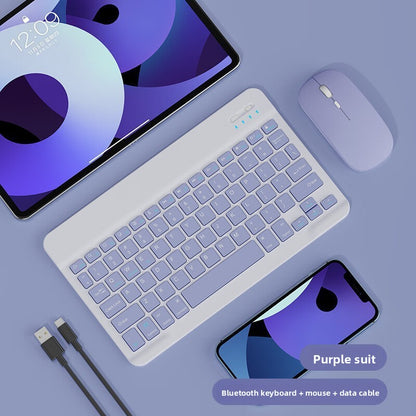 Clavier & Souris Bluetooth Rechargeable / Touches Silencieuses