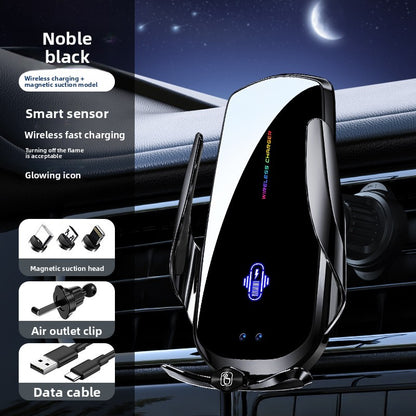 AutoCharge Pro – Draadloze Autotelefoonhouder 15W | Magnetisch & Automatische Klemming