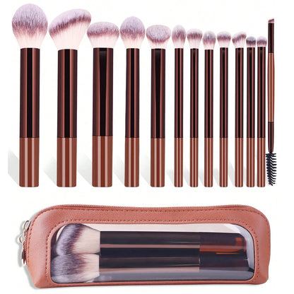 GlamBrush Pro – Set 13 Pinceaux Maquillage Professionnels Manche Long