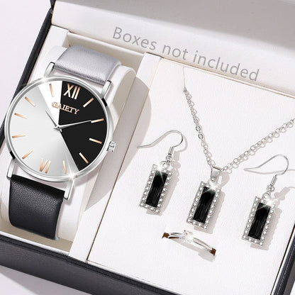 Bicolor horloge (kwarts) goud & zilver