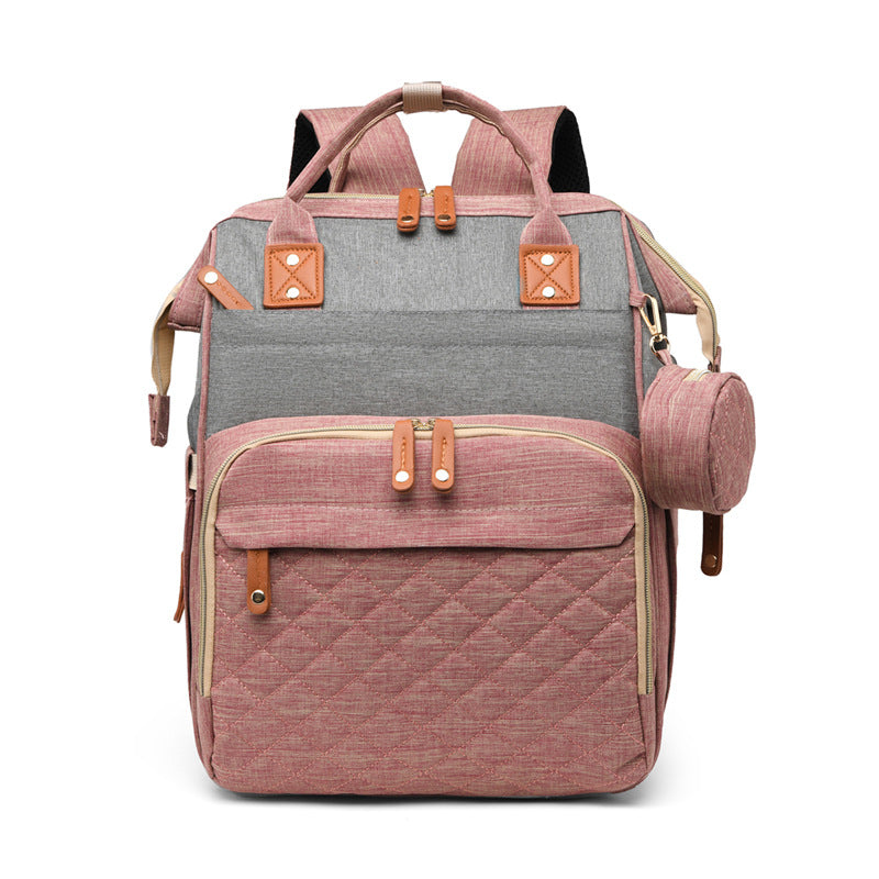 Multifunctionele Mama Tas + Babybedje — Waterdicht Oxford, 7 Kleuren