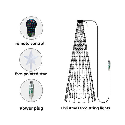 Slimme RGB LED-kerstverlichting met app — 400 LED's / 2,1m / USB / DIY Pixel Art