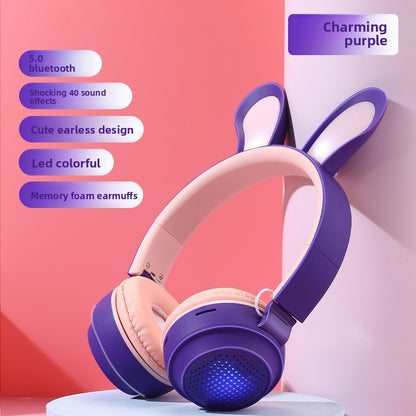 Casque Bluetooth Oreilles de Lapin LED