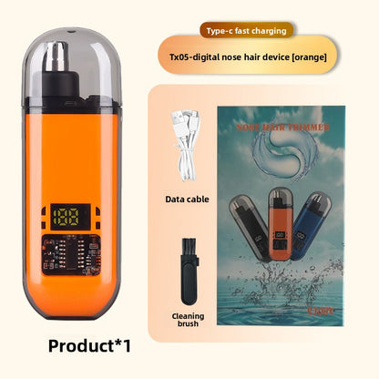 Tondeuse Poils de Nez Électrique avec Affichage Digital – 3 Coloris