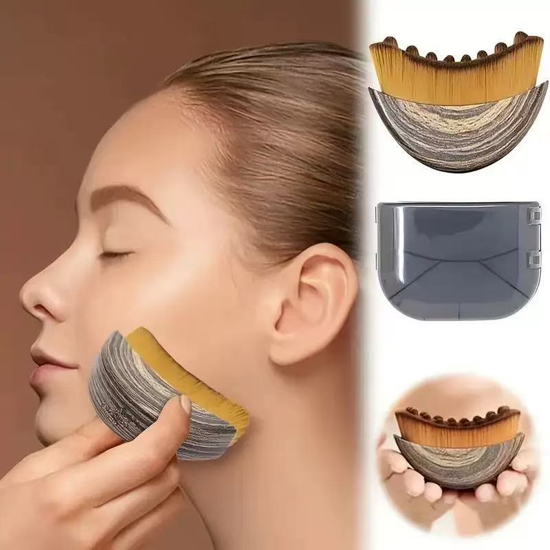 Brosse de Massage du Visage pour le Drainage Lymphatique — Contouring & Soin Yeux