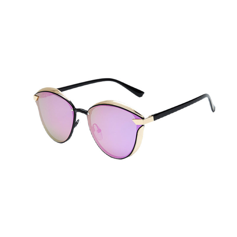 Lunettes de Soleil Tendance pour Femmes — Monture Ronde Métal UV400