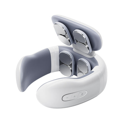 NeckRelax Pro – Masseur Cervical 5-en-1 | Vibration, EMS, Chaleur & Compression