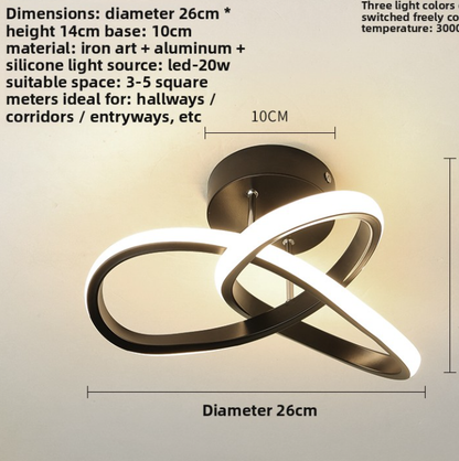 Plafonnier LED Design Minimaliste Tricolore – 5 Formes