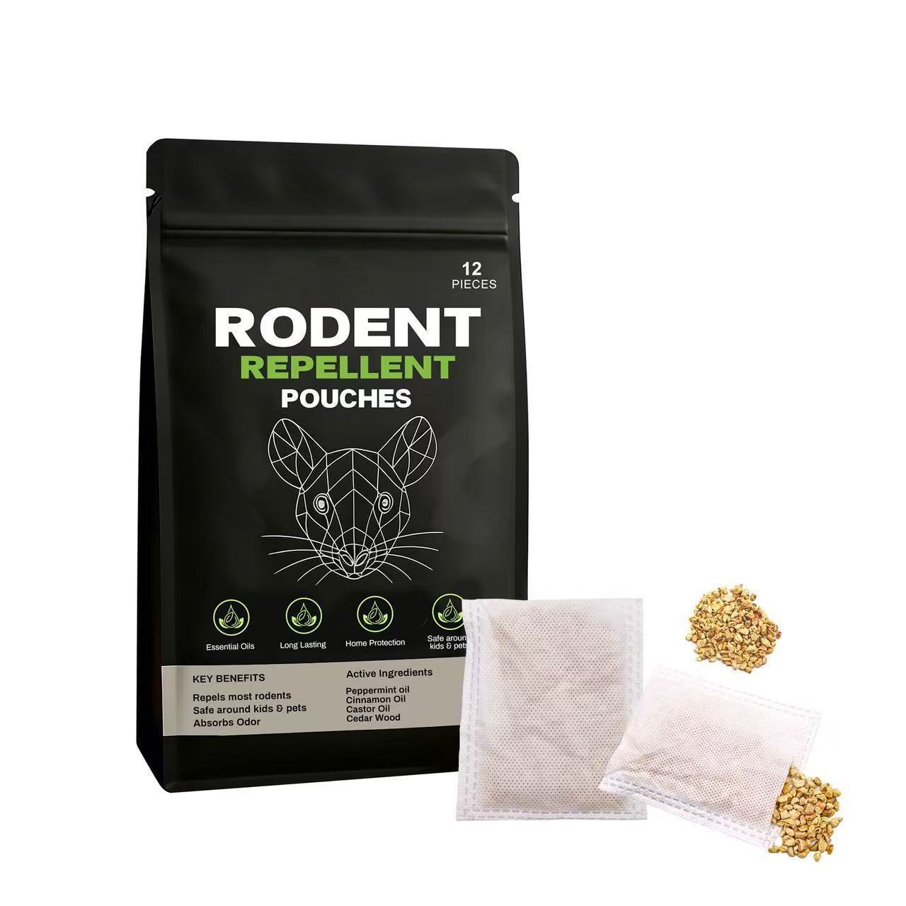 RodentStop – Sachets Répulsifs Anti-Rongeurs