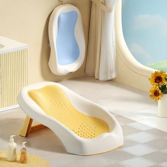 Siège de Bain Bébé Antidérapant — Détection Température, Pliable