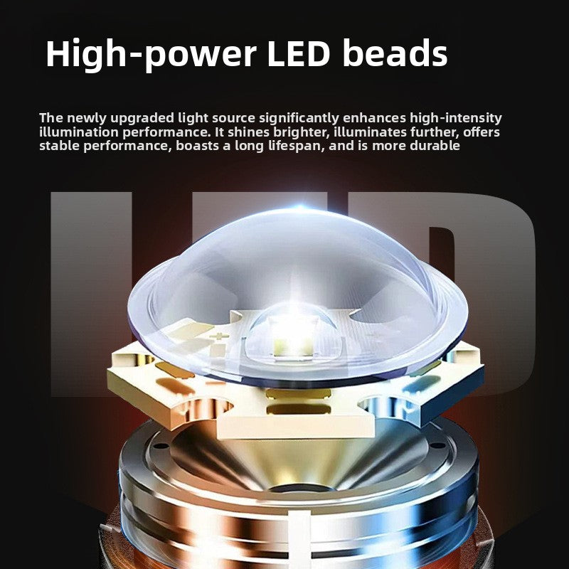 Krachtige led-zaklamp / Instelbare zoom