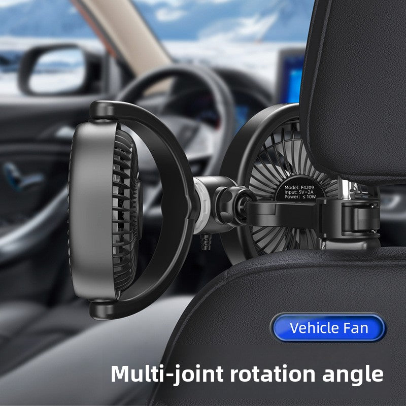 Ventilateur Double Tête USB Siège Arrière Voiture
