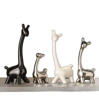 Decoratieve porseleinen hertenfamilie