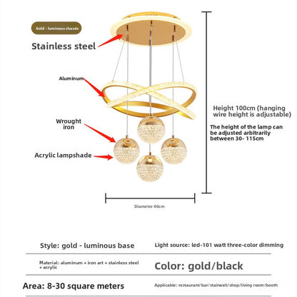 LumiStyle Pro – Minimalistische LED Hanglamp met Meerdere Lichten | 3 Kleuren, Verstelbare Hoogte & 15-30m²