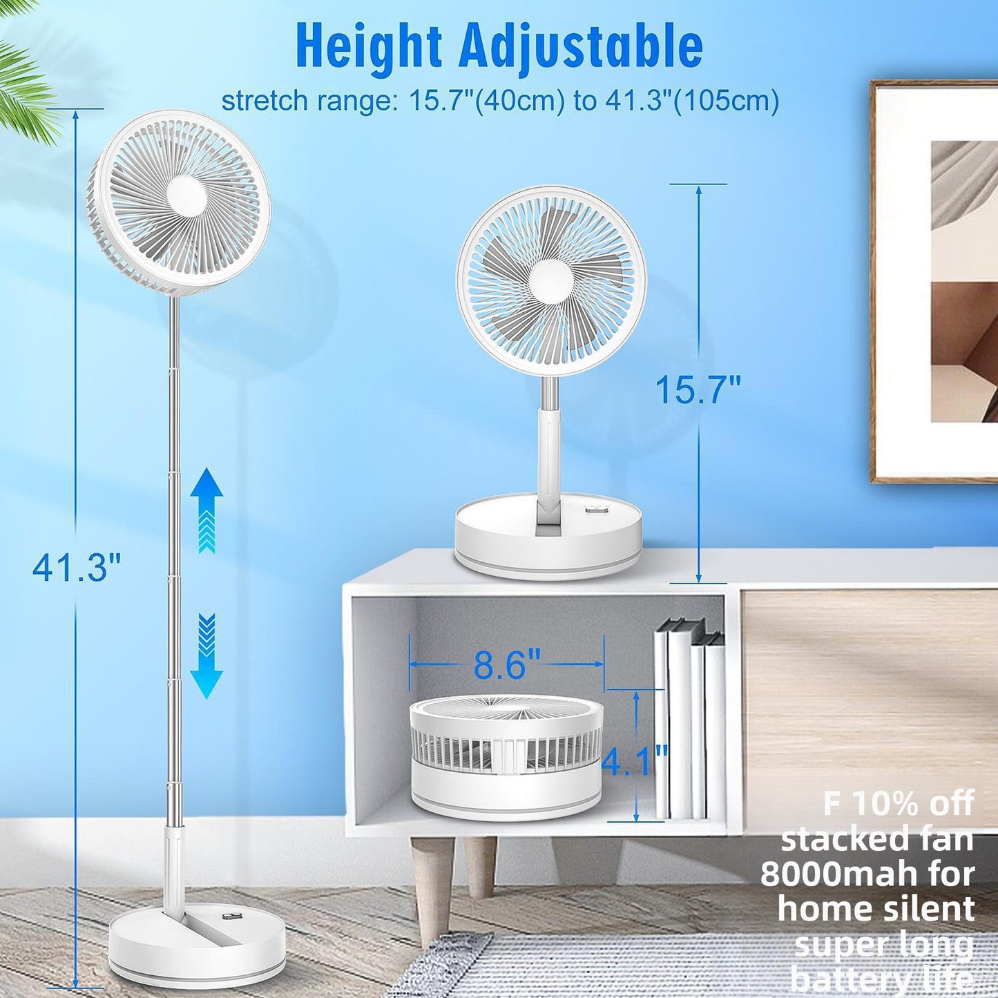 TowerFan F9 – Ventilateur Rechargeable