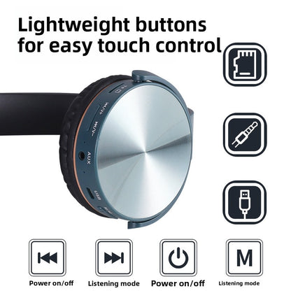 Casque Bluetooth 5.3 Sans Fil Basses Puissantes
