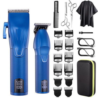 Kit Tondeuse Professionnelle LED Sans Fil — 2 Tondeuses / Lames Inox / 4 Coloris