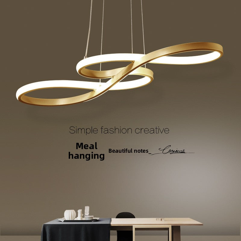 Lustre LED Moderne Tricolore Dimmable avec Télécommande