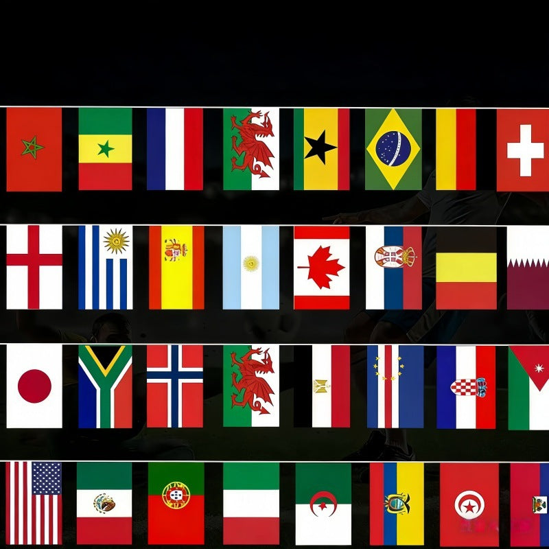 FanFlag 2026 – Guirlande Drapeaux Coupe du Monde