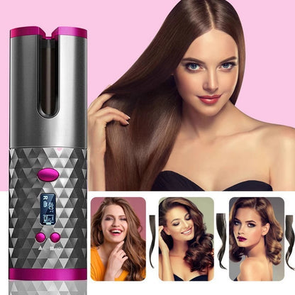 Fer à Boucler Automatique Sans Fil Rechargeable — 3-en-1 / 15 Températures / 5 Coloris