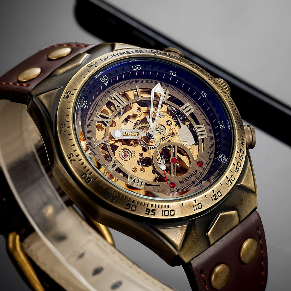 Mechanisch Horloge Automatisch Geopend Uurwerk