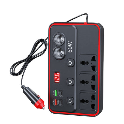 Auto-omvormer 150W Digitaal Display QC3.0