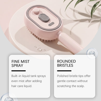 Brosse Massante Électrique avec Spray Hydratant