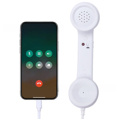 Combiné Téléphonique Rétro avec Micro / 4 Coloris