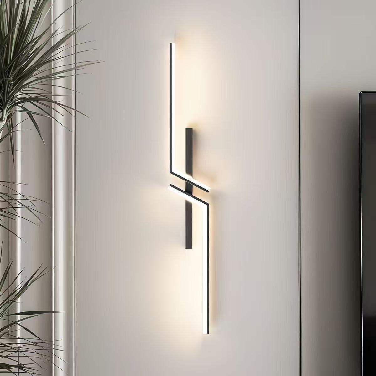 Applique Murale LED Grille Minimaliste Tricolore