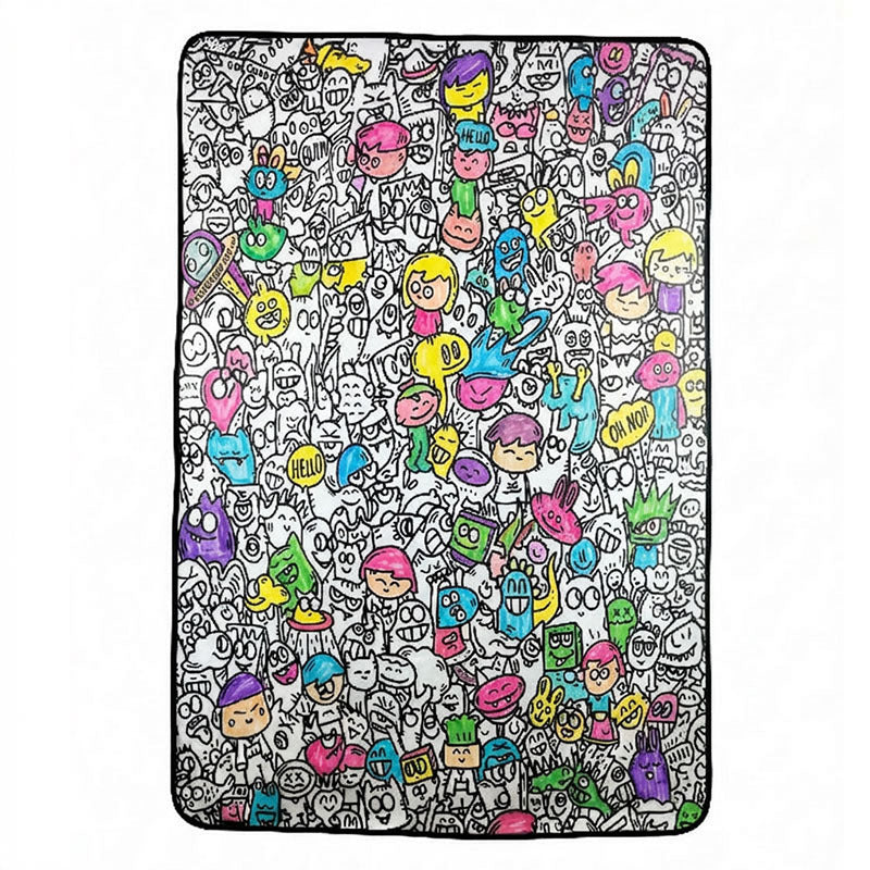 ColorMat Art – Tapis de Coloriage Lavable Enfant & Adulte | Graffiti & Cartoon