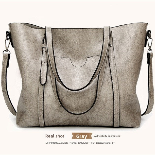 Cabas Femme en Cuir Véritable Grande Capacité
