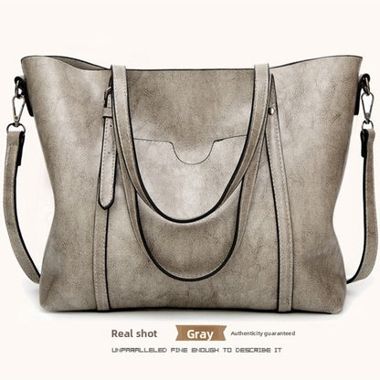 Cabas Femme en Cuir Véritable Grande Capacité