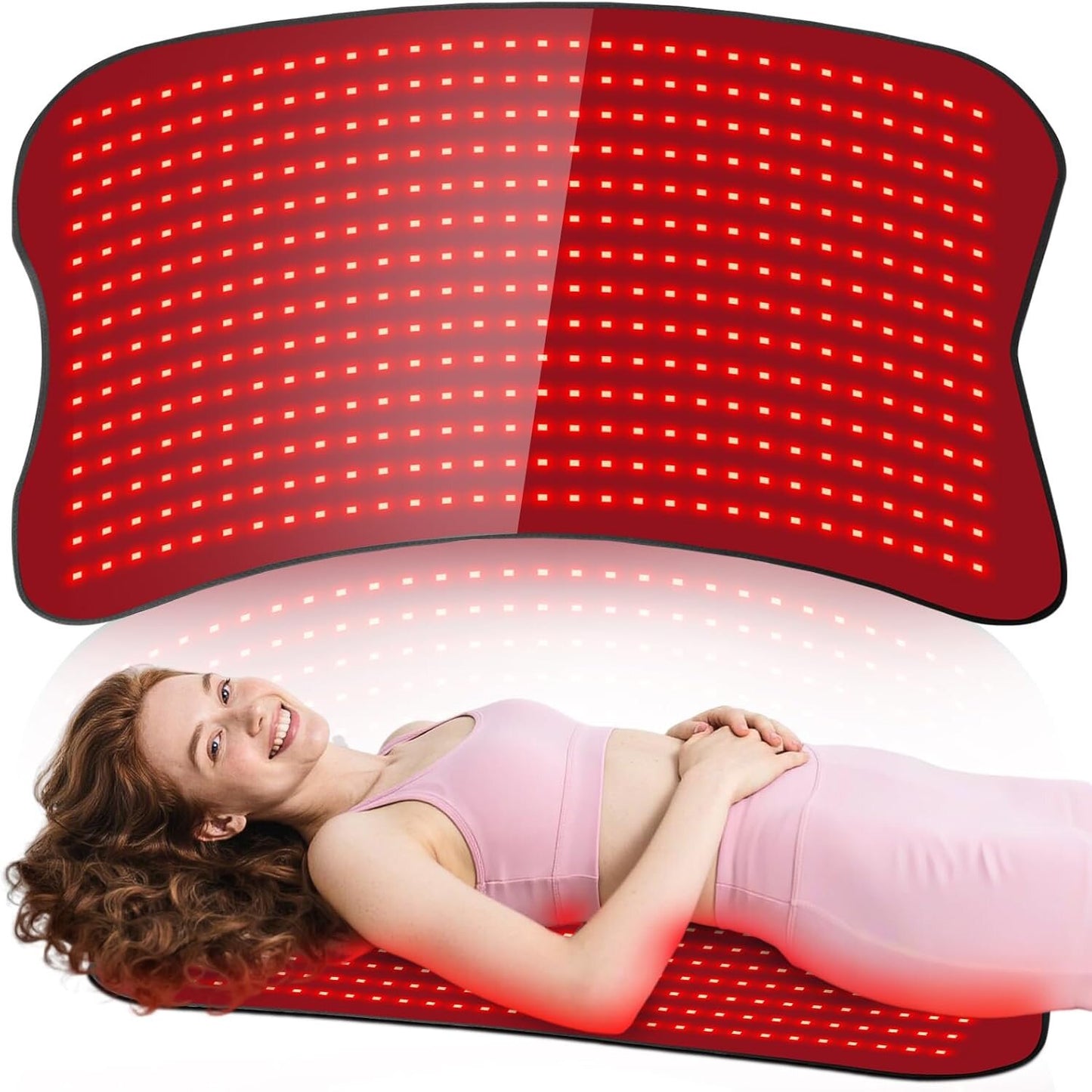 GlowTherapy Pro – Roodlichttherapie Mat 406 LED | 660nm & 850nm | Rug, Schouders & Yoga