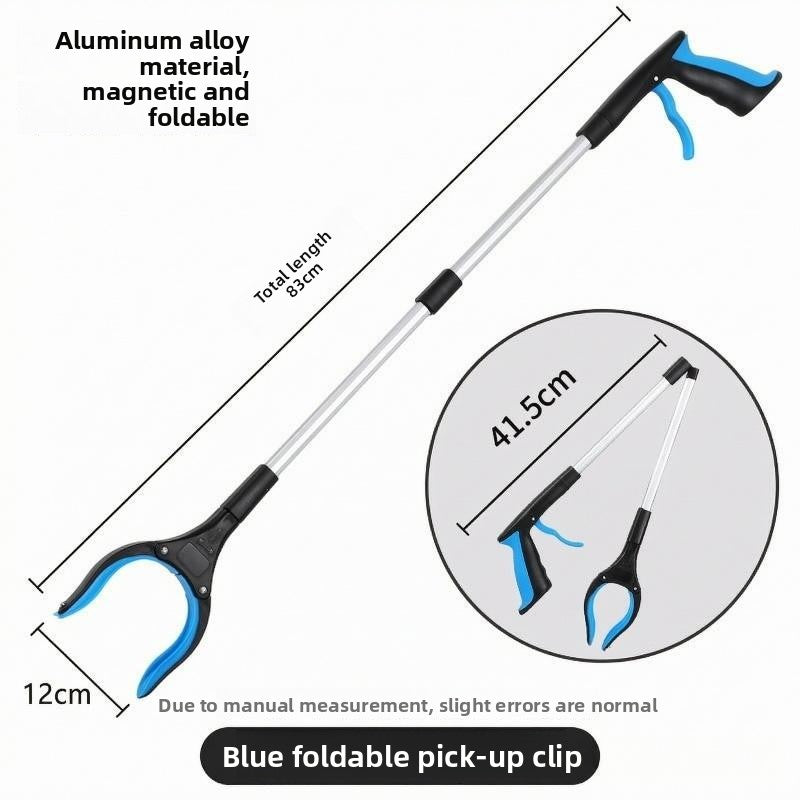 Pince à Déchets Pliable en Aluminium — Clip Magnétique / Légère