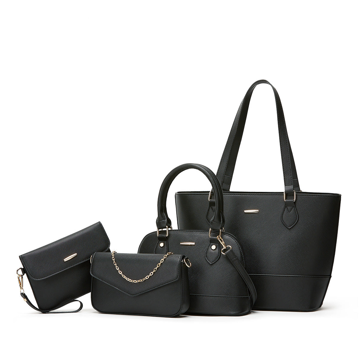 Ensemble Sac Cabas Femme 4 Pièces en Cuir PU