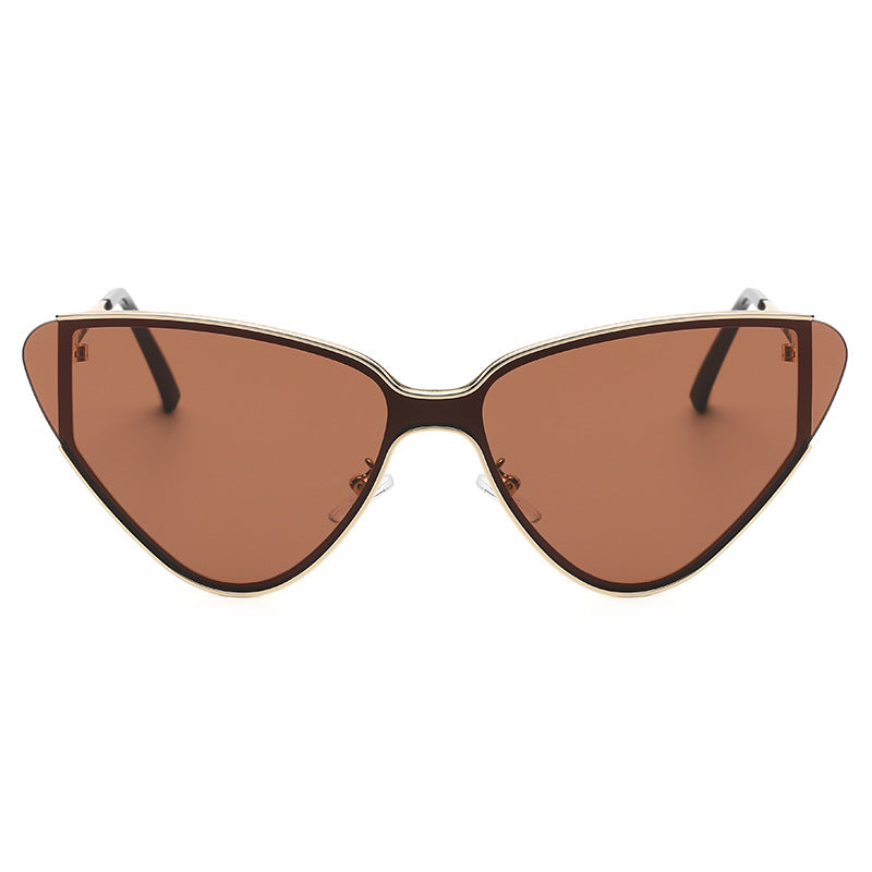 Lunettes de Soleil Œil de Chat Rétro Grande Monture