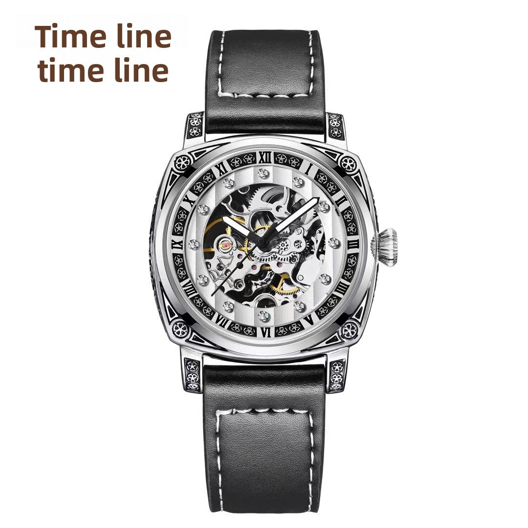Uniseks Vintage Automatisch Skelet Horloge