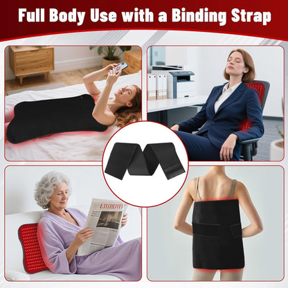 GlowTherapy Pro – Roodlichttherapie Mat 406 LED | 660nm & 850nm | Rug, Schouders & Yoga
