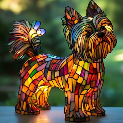 Lampe animaux effet vitrail / 5 modèles