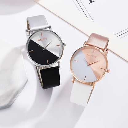 Bicolor horloge (kwarts) goud & zilver