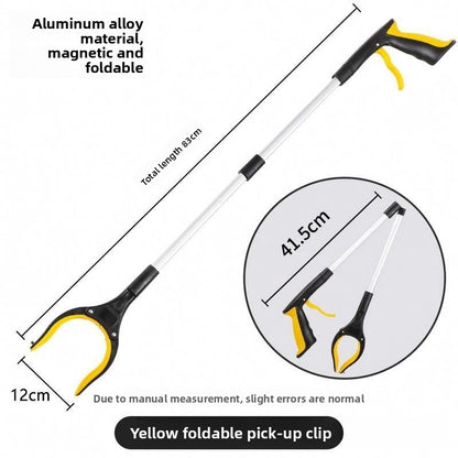 Pince à Déchets Pliable en Aluminium — Clip Magnétique / Légère