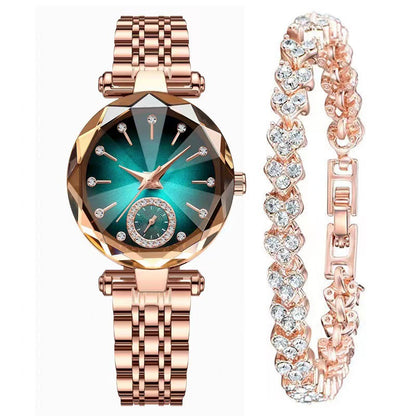 Chic minimalistisch dameshorloge met kwartsuurwerk